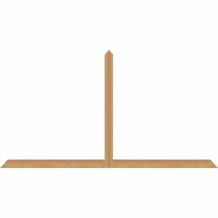 Ekena Millwork Portland Timber Gable Bracket, Western Red Cedar, 96"W x 52"H x 3 1/2"D x 3 1/2"F, 13/12 Pitch GBW096X52X0404POR00SWR